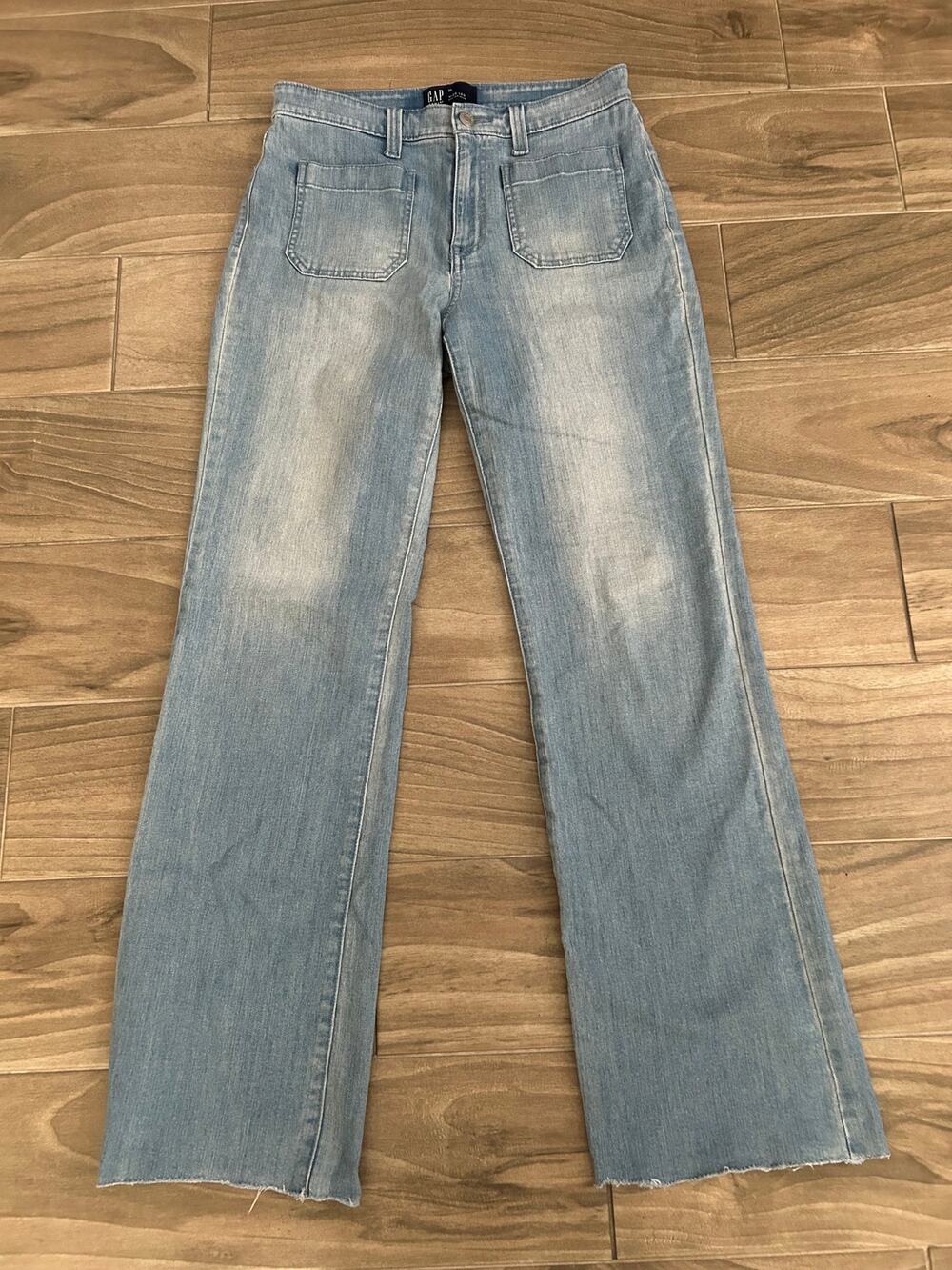 GAP DENIM WIDE LEG JEANS SIZE 28